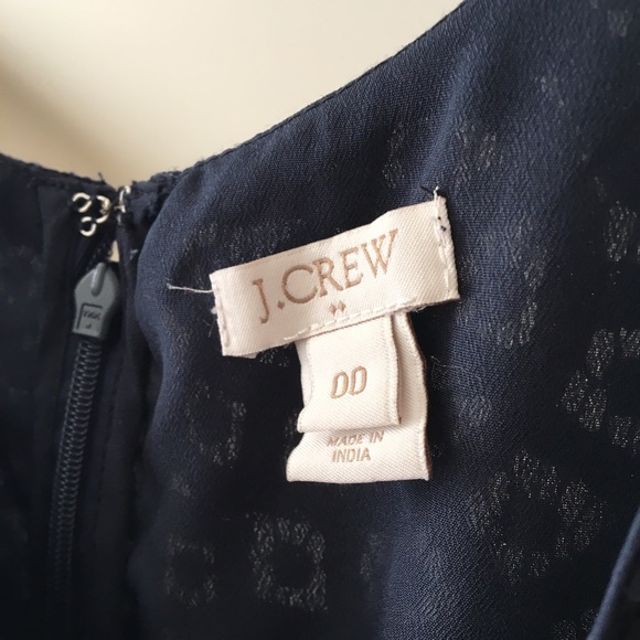 J. CREW Navy Swirling Lace Fit & Flare Mini Dress - Picture 5 of 8